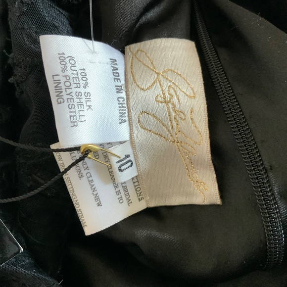 Stephen Yearick Gorgeous Black Silk  Beaded Gown  Sz 10 Glamorous *NWT - Picture 11 of 15